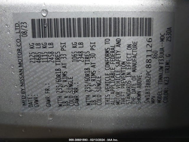 Nissan Rogue Sv Intelligent Awd 2023 5N1BT3BB2PC881126 Image 9