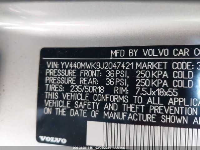 YV440MWK9J2047421 Volvo V60 Cross Country T5