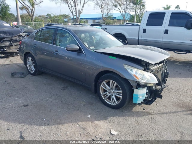 2012 Infiniti G25x მანქანა იყიდება აუქციონზე, vin: JN1DV6AR3CM862471, აუქციონის ნომერი: 38601921