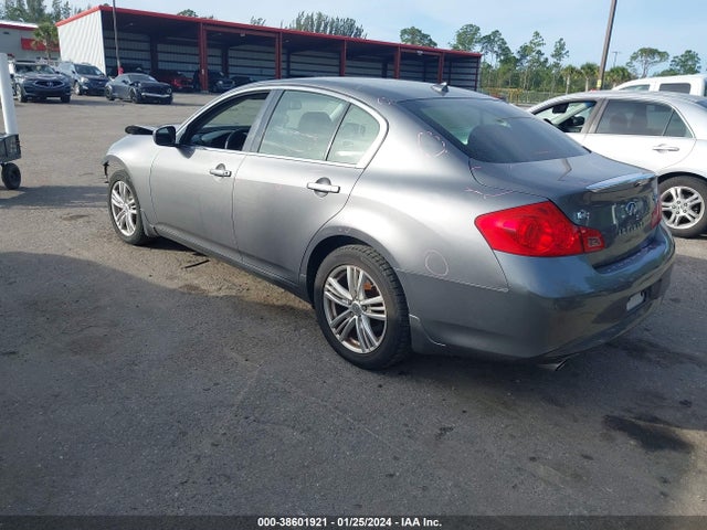 2012 Infiniti G25x მანქანა იყიდება აუქციონზე, vin: JN1DV6AR3CM862471, აუქციონის ნომერი: 38601921
