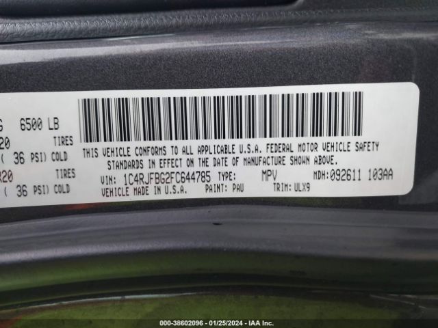 1C4RJFBG2FC644785 Jeep Grand Cherokee Limited