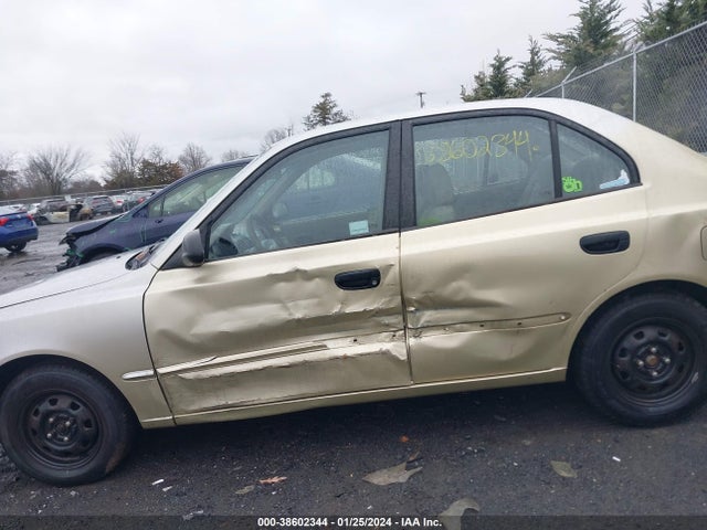 2000 HYUNDAI ACCENT GL VIN: KMHCG45G3YU136306
