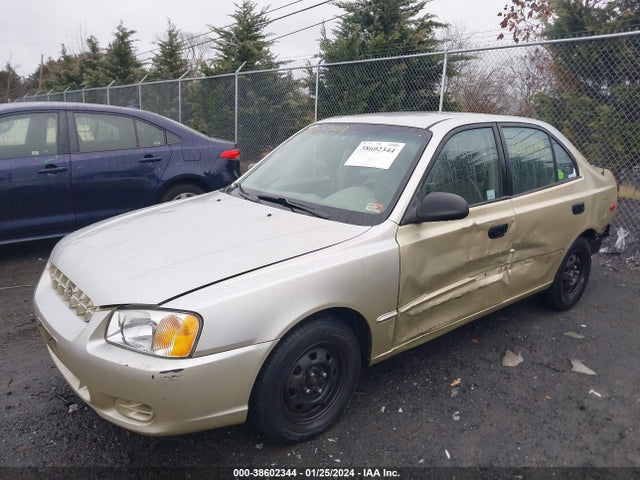 2000 HYUNDAI ACCENT GL VIN: KMHCG45G3YU136306