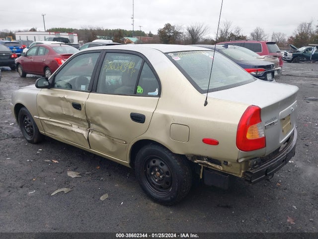 2000 HYUNDAI ACCENT GL VIN: KMHCG45G3YU136306