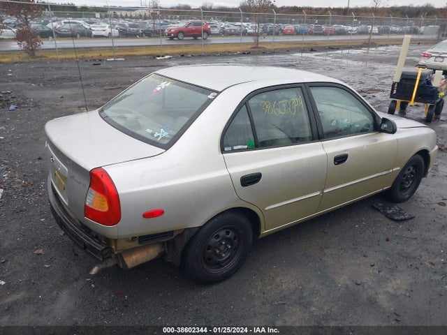 2000 HYUNDAI ACCENT GL VIN: KMHCG45G3YU136306