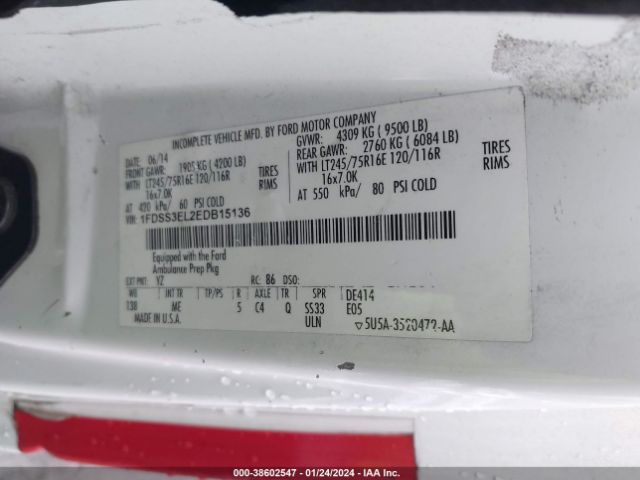 2014 FORD E-350 SUPER DUTY 1FDSS3EL2EDB15136 Photo 8