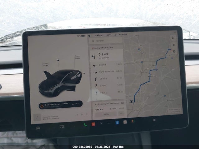 2022 TESLA MODEL 3 LONG RANGE DUAL MOTOR ALL-WHEEL DRIVE VIN: 5YJ3E1EBXNF257836