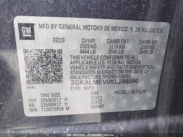 GMC Terrain Sle 2019 3GKALMEV0KL298096 Image 9