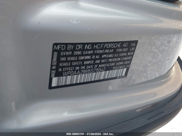 2005 PORSCHE 911 WP0AA29915S715542 Photo 8