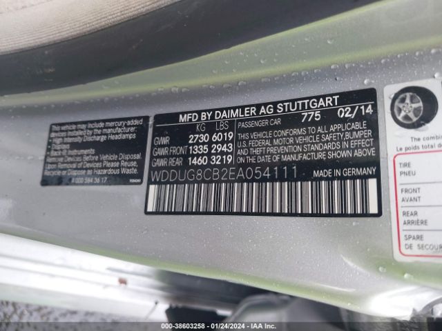 WDDUG8CB2EA054111 Mercedes-Benz S 550