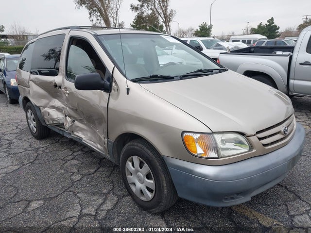 2001 TOYOTA SIENNA CE VIN: 4T3ZF19C31U381817