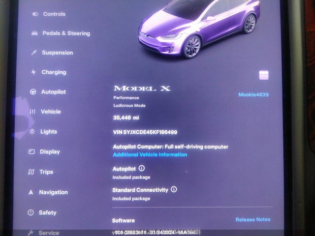 Tesla Model X P100d/performance 2019 5YJXCDE45KF186499 Image 7