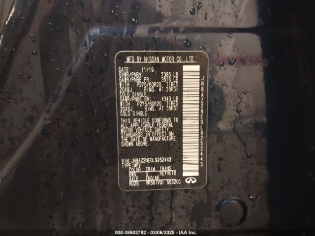 2020 INFINITI QX80 JN8AZ2NE0L9252443 Photo 8