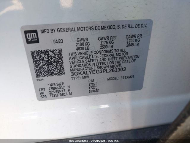 3GKALYEG3PL261303 GMC Terrain At4