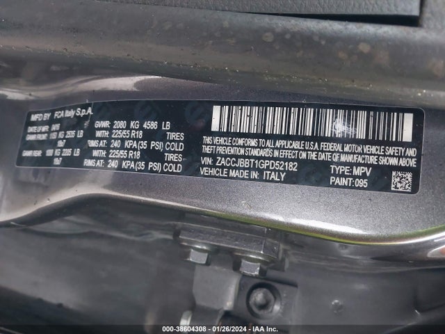 ZACCJBBT1GPD52182 Jeep Renegade 75th Anniversary