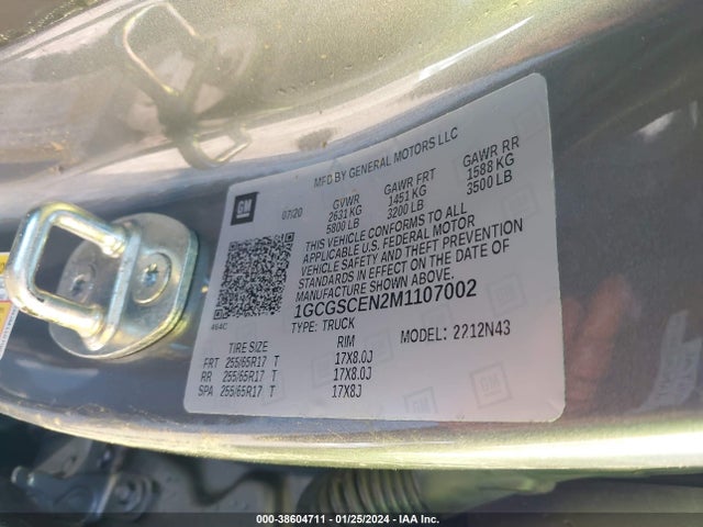 Chevrolet Colorado 2021 1GCGSCEN2M1107002 Image 9