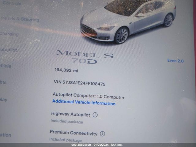 5YJSA1E24FF108475 Tesla Model S 70d/85d/p85d