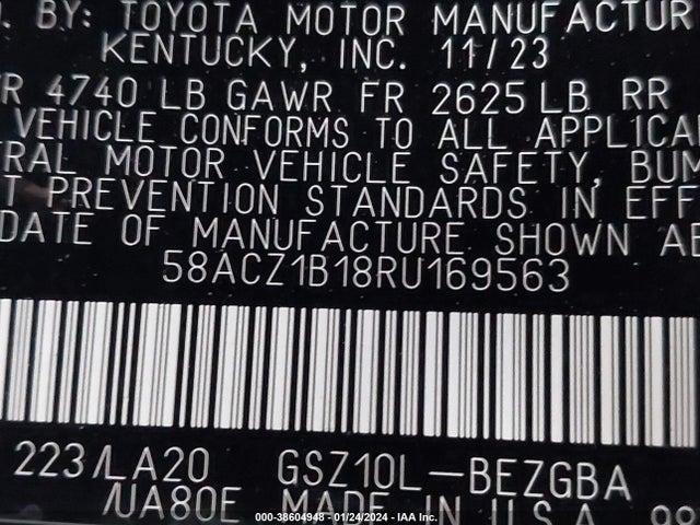 Lexus ES 350 2024 58ACZ1B18RU169563 Image 9