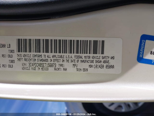 Dodge JOURNEY SE 2014 3C4PDCAB5ET156873 Image 9
