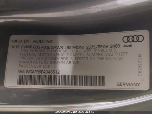 WAUVGAFR6FA046512 Audi S5 3.0t Premium Plus