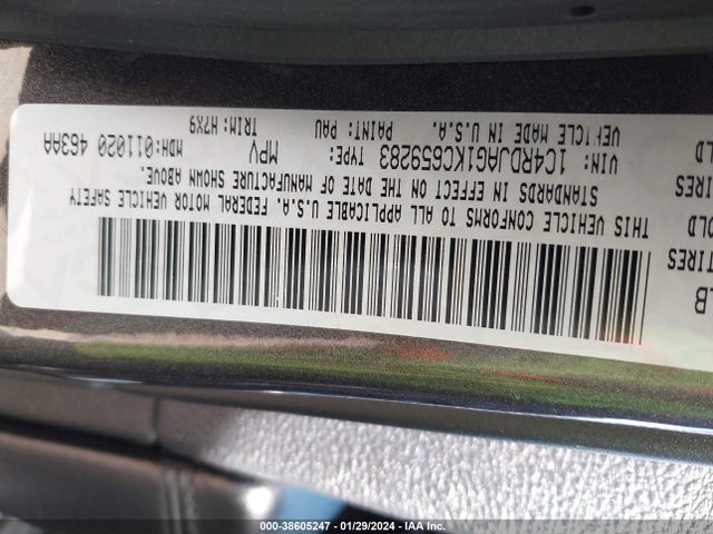 Dodge Durango Sxt Awd 2019 1C4RDJAG1KC659283 Image 9