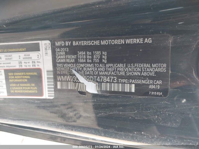 2013 MINI HARDTOP WMWSV3C52DT478473 Photo 8