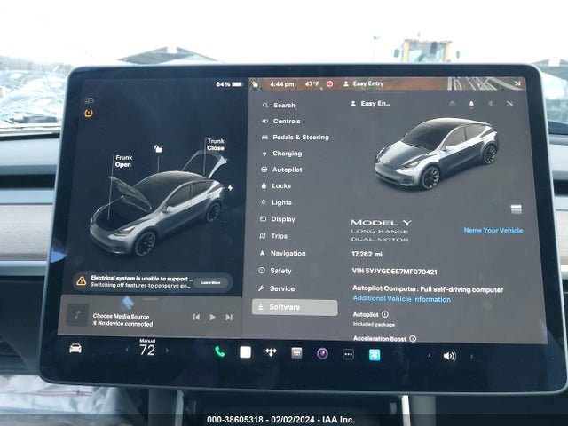 5YJYGDEE7MF070421 Tesla Model Y Long Range Dual Motor All-wheel Drive