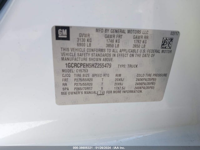 Chevrolet Silverado 1500 Custom 2017 1GCRCPEH5HZ255479 Image 9