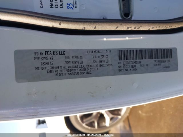 2C3CDXCTXJH237788 Dodge Charger R/t Rwd