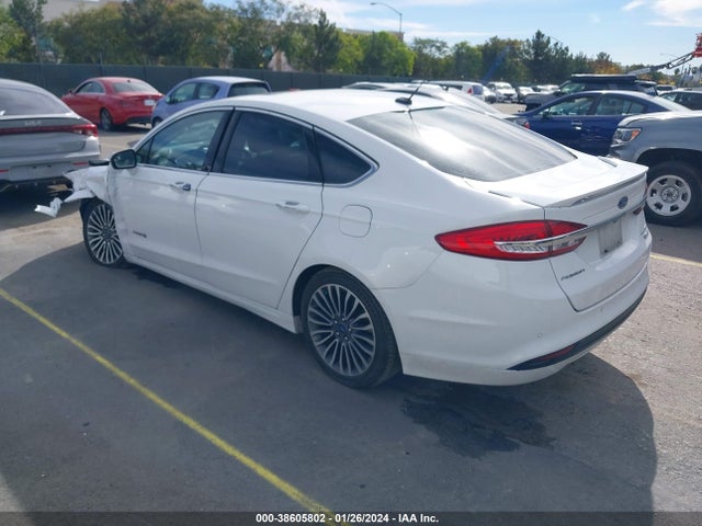 2018 FORD FUSION HYBRID TITANIUM VIN: 3FA6P0RU3JR124668