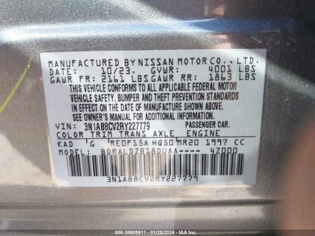 Nissan Sentra Sv Xtronic Cvt 2024 3N1AB8CV2RY227779 Image 9