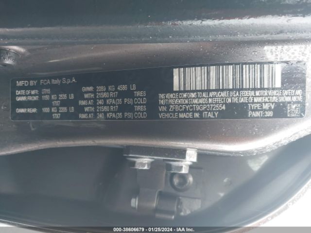 ZFBCFYCT9GP372554 Fiat 500x Trekking