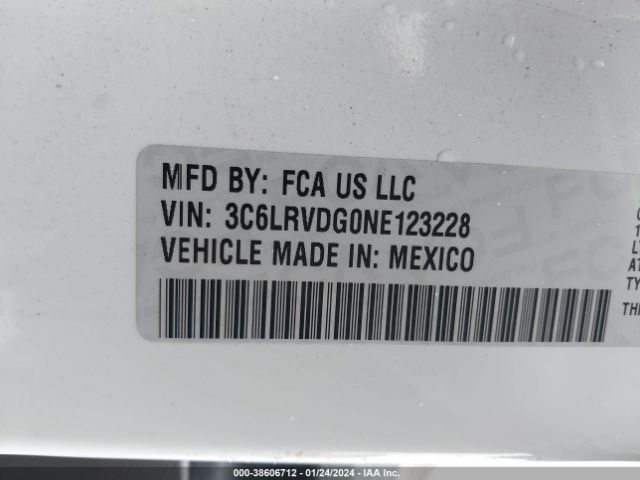 2022 RAM PROMASTER 2500 3C6LRVDG0NE123228 Photo 8