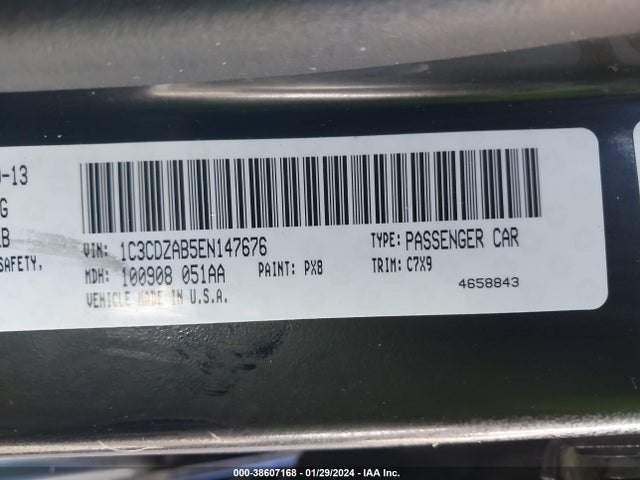Dodge AVENGER SE 2014 1C3CDZAB5EN147676 Image 9