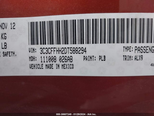 2013 FIAT 500 3C3CFFHH2DT588294 Photo 8