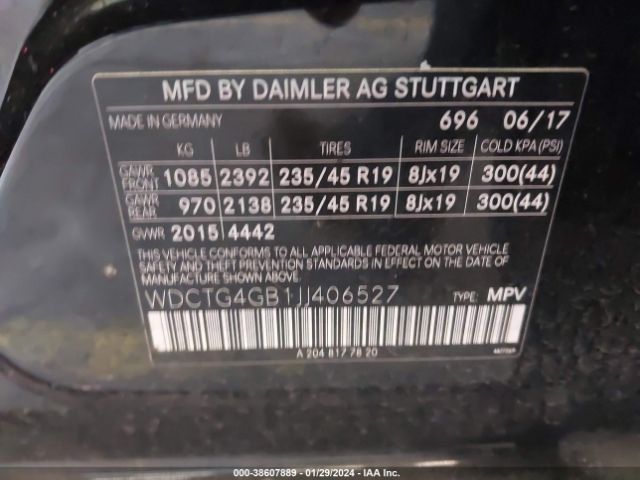 2018 MERCEDES-BENZ GLA WDCTG4GB1JJ406527 Photo 8