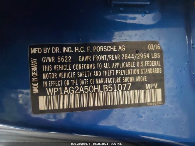 2017 PORSCHE MACAN WP1AG2A50HLB51077 Photo 8