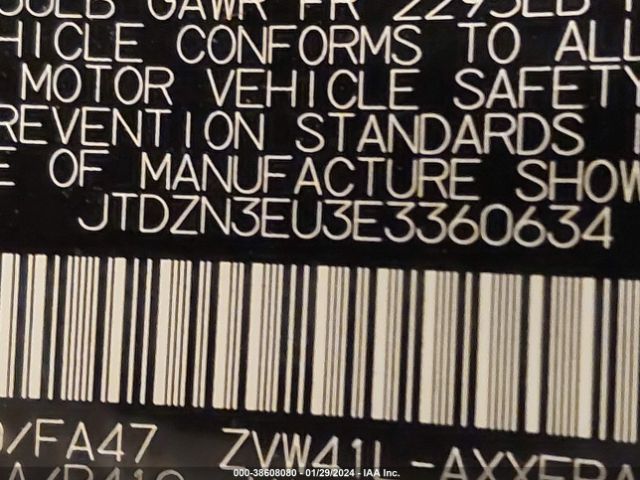 JTDZN3EU3E3360634 Toyota Prius V Three