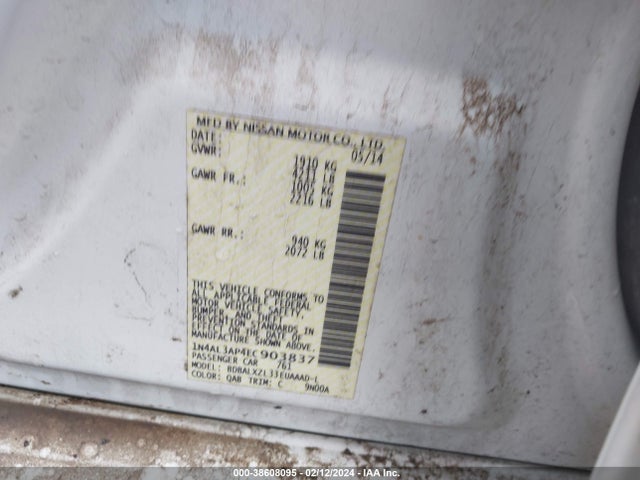Nissan Altima 2.5 Sl 2014 1N4AL3AP4EC903837 Image 9