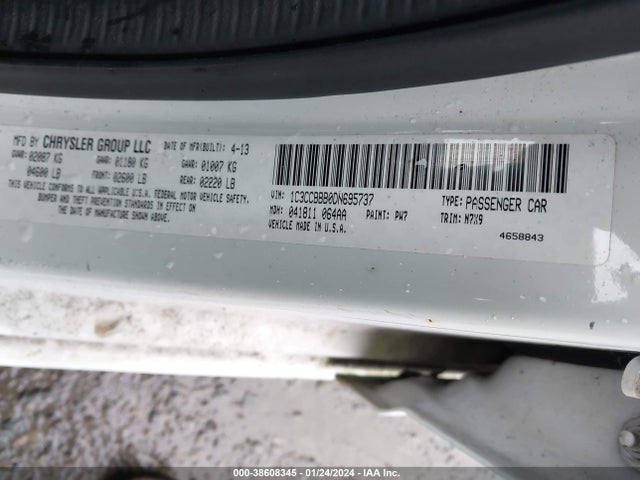 2013 CHRYSLER 200 TOURING VIN: 1C3CCBBB0DN695737