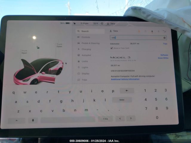 2021 TESLA MODEL 3 5YJ3E1EAXMF100314 Photo 6