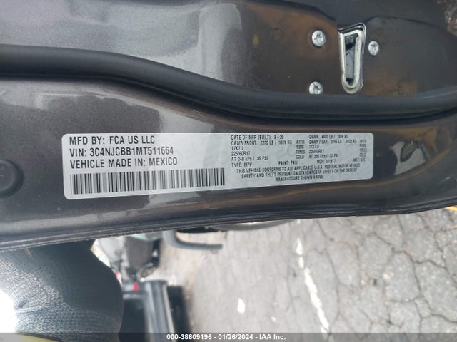 Jeep Compass Latitude Fwd 2021 3C4NJCBB1MT511664 Image 9