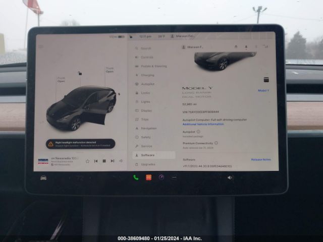 7SAYGDEE8PF808444 Tesla Model Y Awd/long Range Dual Motor All-wheel Drive