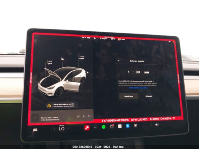 5YJYGDEE4MF218315 Tesla Model Y Long Range Dual Motor All-wheel Drive