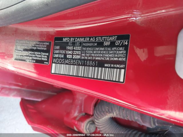 WDDSJ4EB5EN118861 Mercedes-Benz CLA 250