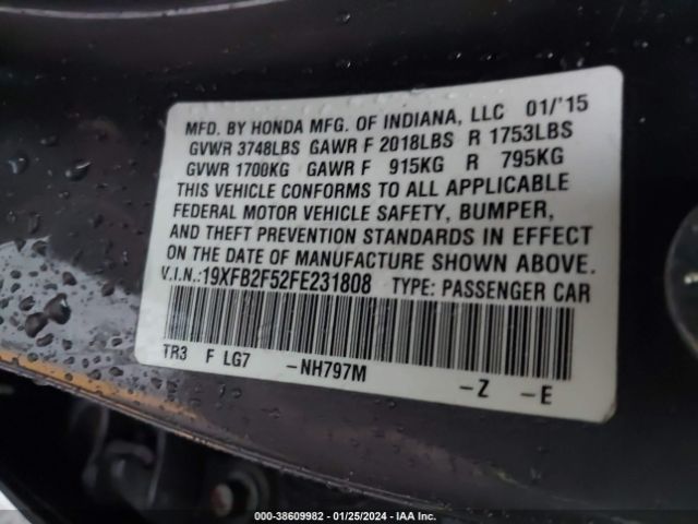19XFB2F52FE231808 Honda Civic Lx