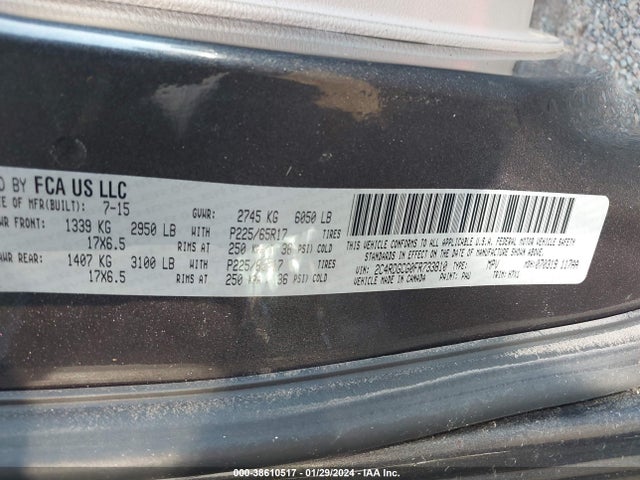 Dodge Grand Caravan Sxt 2015 2C4RDGCG0FR733810 Image 9
