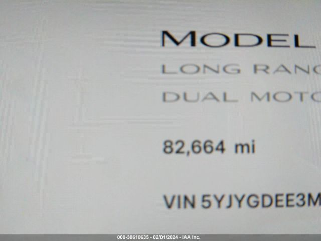 5YJYGDEE3MF282250 Tesla Model Y Long Range Dual Motor All-wheel Drive