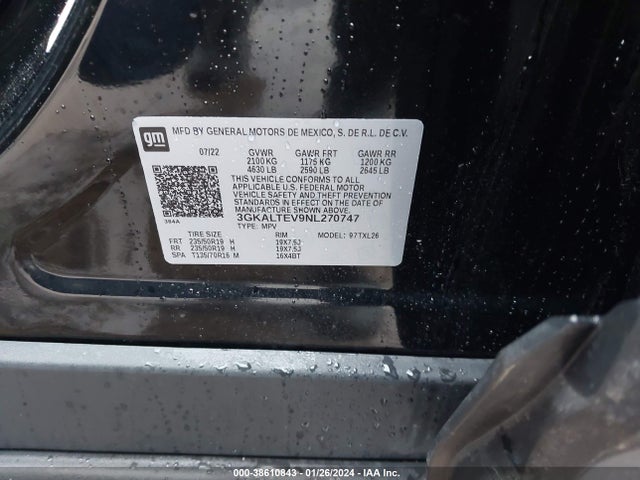 GMC Terrain Awd Sle 2022 3GKALTEV9NL270747 Image 9