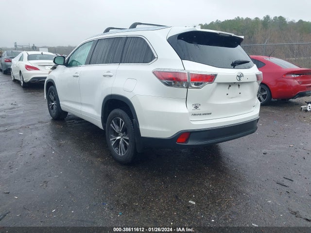 2016 TOYOTA HIGHLANDER XLE V6 VIN: 5TDKKRFH2GS160781